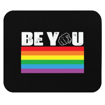 Discover LBGT Flag Gay Pride Human Be You Mouse Pads