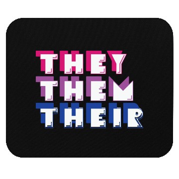 Discover LBGT Flag Gay Pride Human They Them Their Mouse Pads