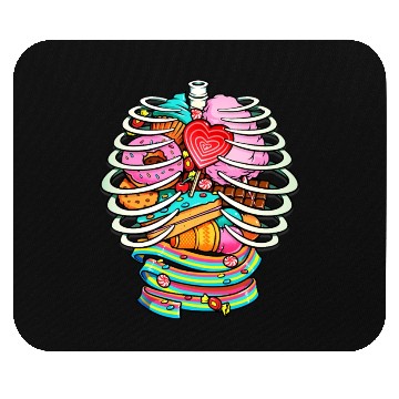 Discover Unicorn Anatomy Sweet Inside Mouse Pads