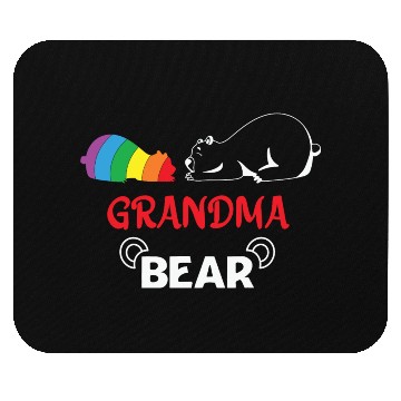 Discover LBGT Flag Gay Pride Human Grandma Bear Mouse Pads