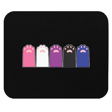 Discover LBGT Flag Gay Pride Human Cat paws Mouse Pads