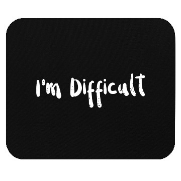 Discover I'm Difficult - Skiing Mouse Pads