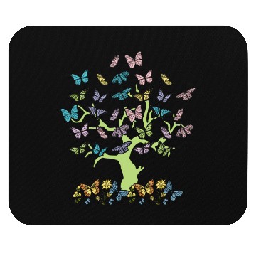 Discover Colorful Butterflies Forest Nature Trees Mouse Pads