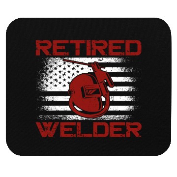 Discover Welder Welding Retirement Vintage Mouse Pads