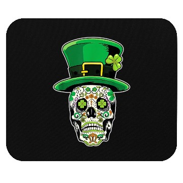 Discover Sugar Skull | St Patricks Day of the Dead Mouse Pads