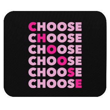 Discover Choose Typography Pink Retro 80s 90s Vintage Mouse Pads