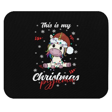 Discover Winter Christmas Pyjama Cow Mouse Pads