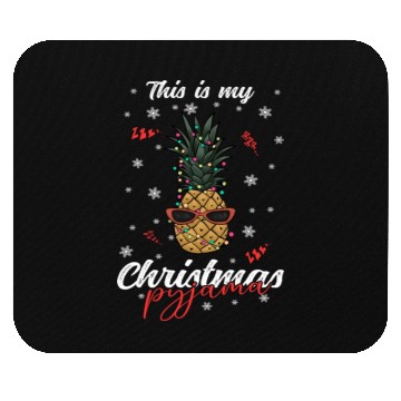 Discover Winter Christmas Pyjama Pineapple Mouse Pads