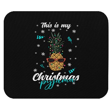 Discover Winter Christmas Pyjama Pineapple Mouse Pads