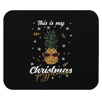 Discover Winter Christmas Pyjama Pineapple Mouse Pads