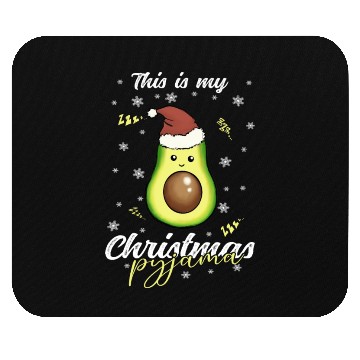Discover Winter Christmas Pyjama Avocado Mouse Pads