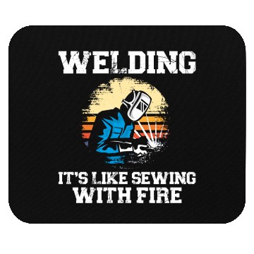 Discover Welder Welding Vintage Retro Mouse Pads