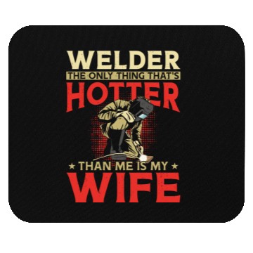 Discover Welder Welding Husband Wife Mouse Pads