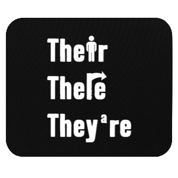 Discover Their There They're English Teacher Grammar Mouse Pads