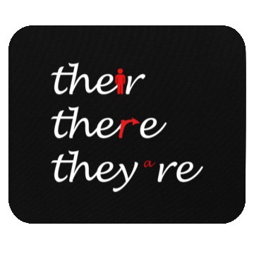 Discover Their There They're English Teacher Grammar Mouse Pads
