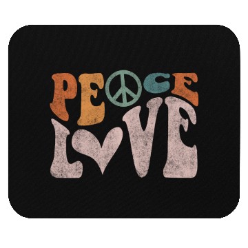Discover Peace Love, Peace Mouse Pads