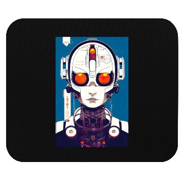Discover Cyberpunk Chibi Girl Mouse Pads
