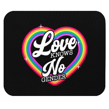 Discover Love Knows No Gender Rainbow Pride Month Mouse Pads
