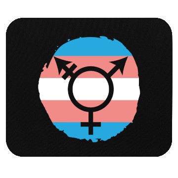 Discover Trans Rainbow Pride LGBTQ Transgender Rights Mouse Pads