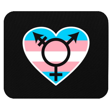 Discover Trans Rainbow Pride LGBTQ Transgender Rights Mouse Pads