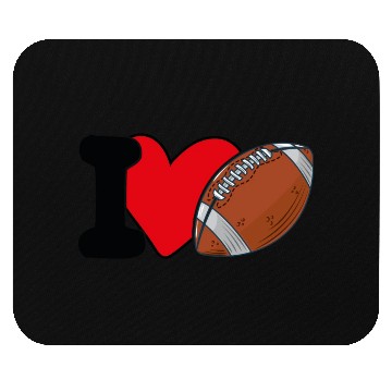 Discover I Love Football For Lovers American Football Mouse Pads