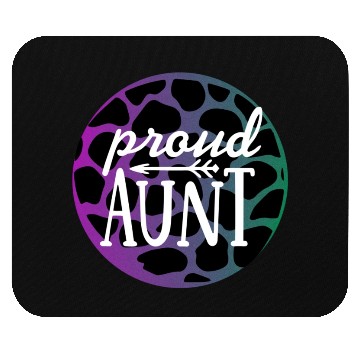 Discover Purple Leopard Proud Aunt Mouse Pads