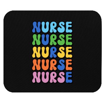 Discover Nurse Colorful Retro Design Mouse Pads