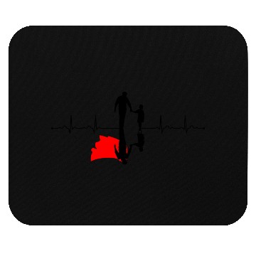 Discover Heartbeat dad real super hero Mouse Pads