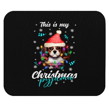 Discover Winter Christmas Pyjama Spaniel Mouse Pads