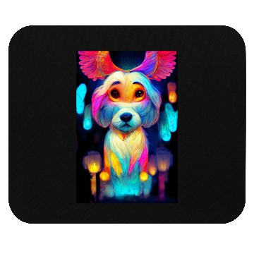 Discover Angel Dog 014 Mouse Pads