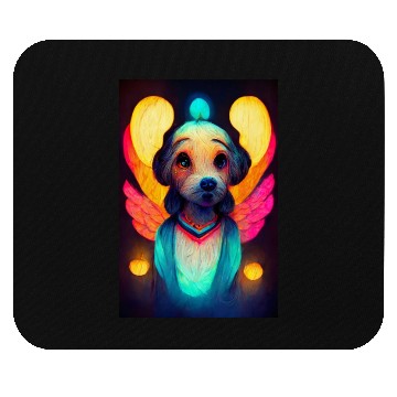 Discover Angel Dog 020 Mouse Pads