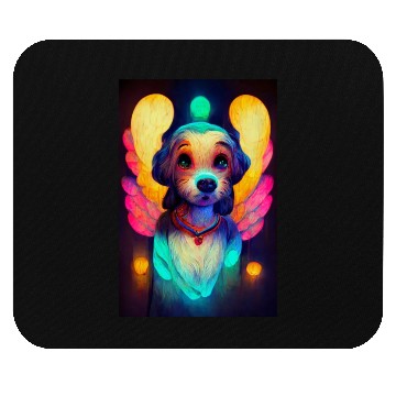 Discover Angel Dog 022 Mouse Pads
