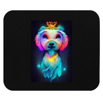 Discover Angel Dog 025 Mouse Pads