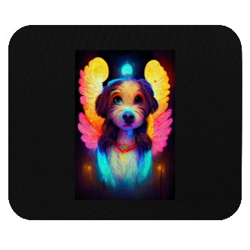 Discover Angel Dog 001 Mouse Pads