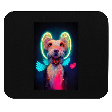 Discover Angel Dog 034 Mouse Pads