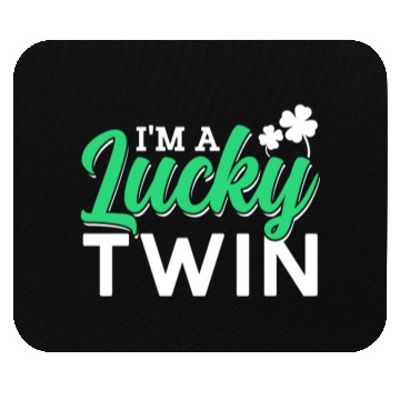 Discover I'm A Lucky Twin Ireland Irish St. Patricks Day Mouse Pads