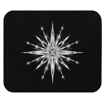 Discover Silver colored glamor timeless star Mouse Pads