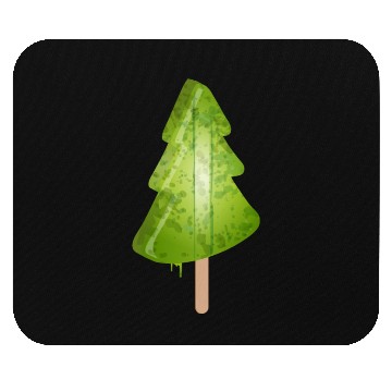 Discover glowing christmas tree ice in christmas tree green Mouse Pads