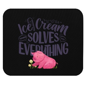 Discover Ice Cream solves everything Mouse Pads