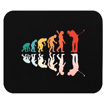 Discover Human Evolution Band Golf Mouse Pads