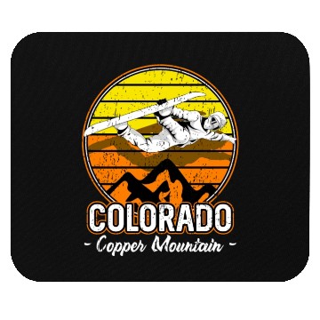 Discover Copper Mountain Colorado Snowboarding Mouse Pads