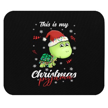 Discover Winter Christmas Pyjama Turtle Mouse Pads