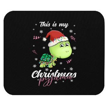 Discover Winter Christmas Pyjama Turtle Mouse Pads