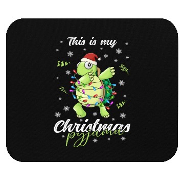 Discover Winter Christmas Pyjama Turtle Mouse Pads