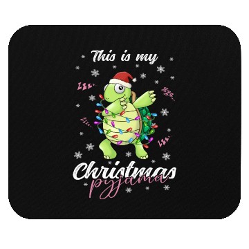 Discover Winter Christmas Pyjama Turtle Mouse Pads