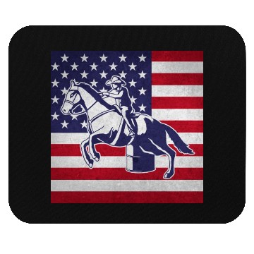 Discover Horse Barrel Racing Mouse Pads