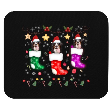 Discover Bernese Mountain Dog Christmas Lights Gift Xmas Mouse Pads