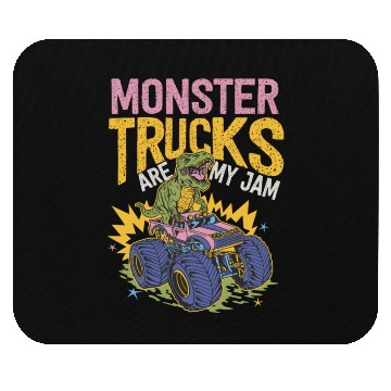Discover Monster Trucks Are My Jam Vintage Retro Mouse Pads