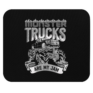 Discover Monster Trucks Are My Jam Vintage Retro Mouse Pads