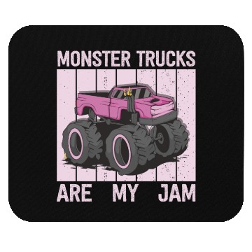 Discover Monster Trucks Are My Jam Vintage Retro Mouse Pads